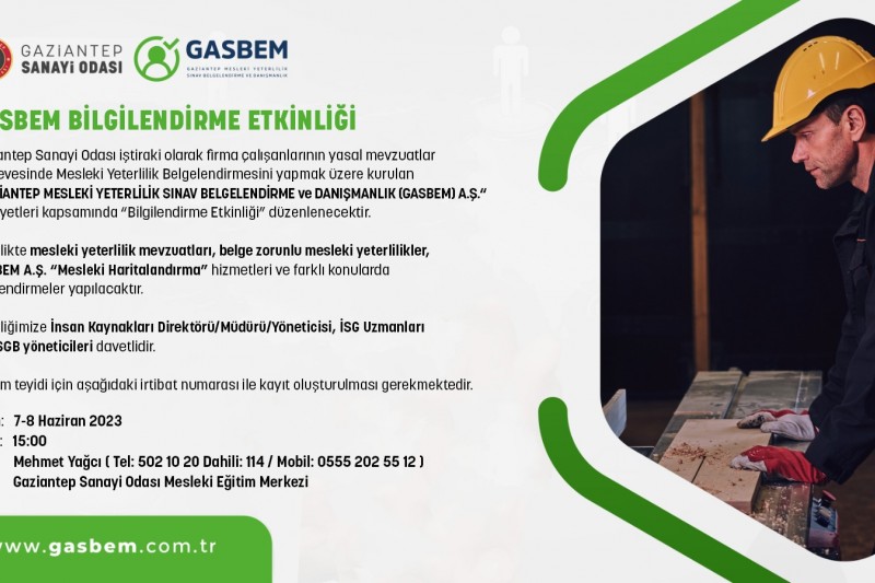 GASBEM BİLGİLENDİRME ETKİNLİĞİ
